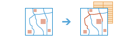 Workflow-Diagramm des Werkzeugs "Nächstgelegene suchen" Workflow-Diagramm des Werkzeugs "Nächstgelegene suchen"