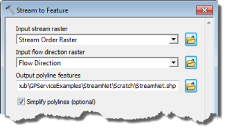 Parameter von "Stream to Feature" Parameter von "Stream to Feature"