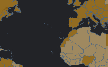 Interaktive Karte zum Coverage von HERE